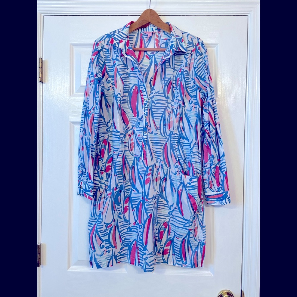 Lilly Pulitzer Holy Grail RRR Coverup/Dress Sz L